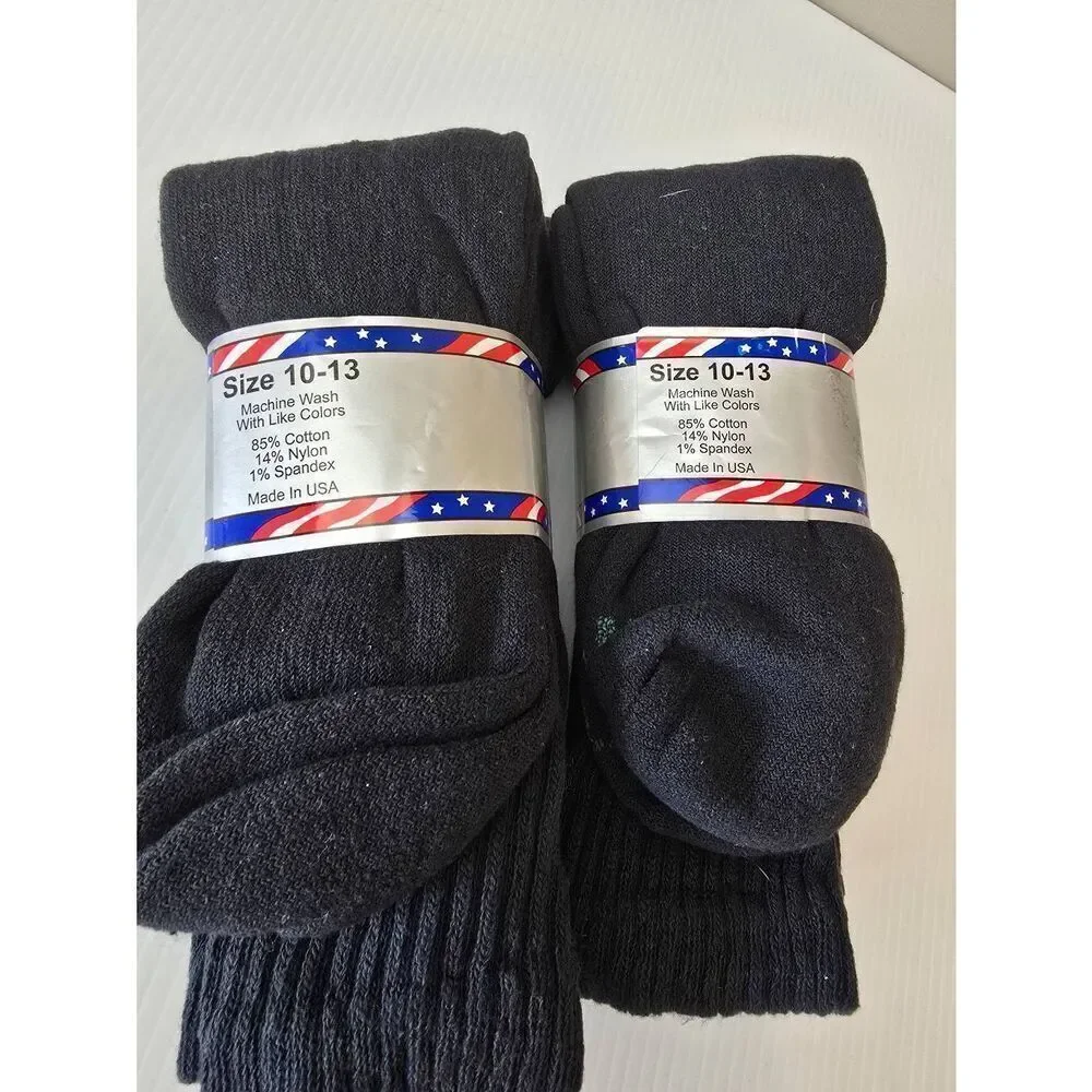 American Pride Tube Socks Sz 10-13